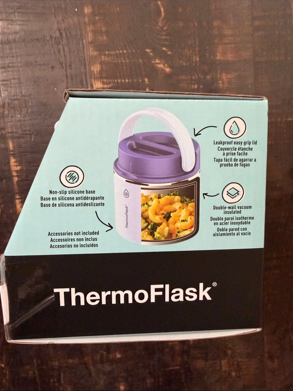 ThermoFlask Insulated Food Jars - Pink & Purple Set of 2)